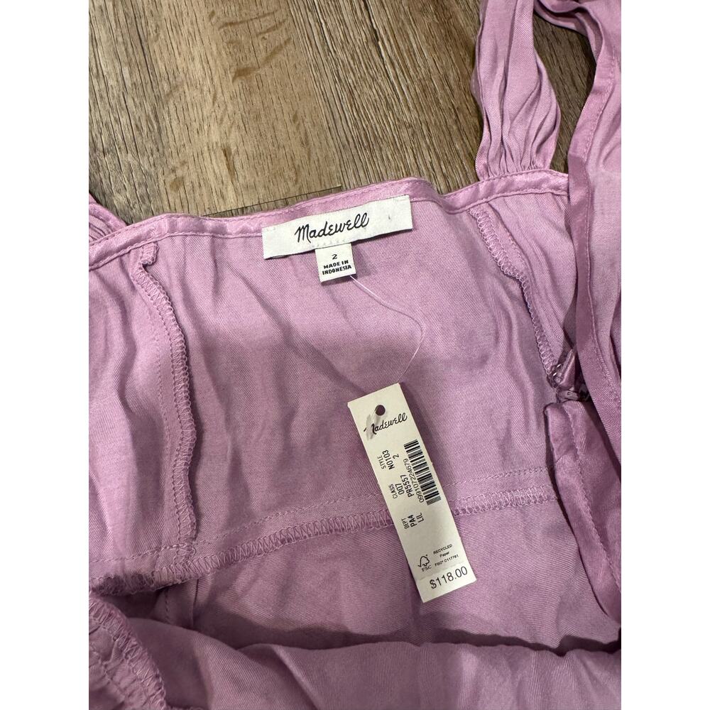Madewell Women’s Square-Neck Midi Dress Size 2 - Picture 3 of 9